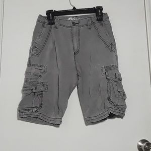 Gray Cargo Shorts